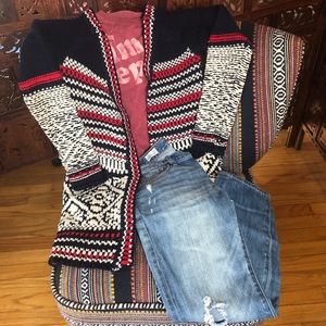Free people long chunky sweater